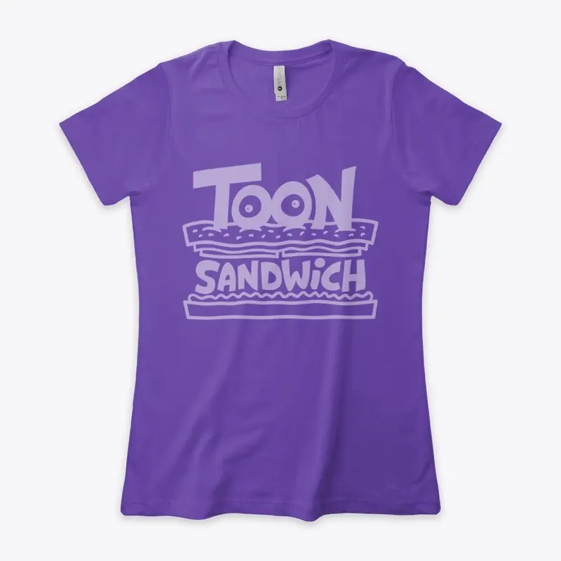 Toon Sandwich Logo - White